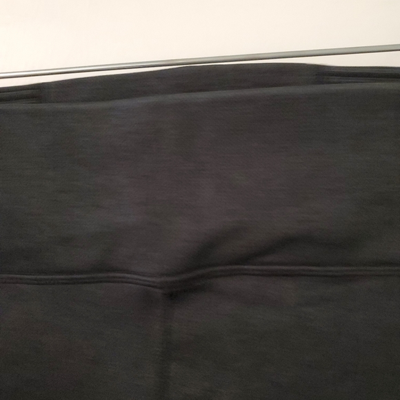 Aerie Offline Dark Charcoal Gray Ribbed High Waisted Cropped Leggings Medium - Picture 5 of 10